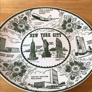 New York John F. kennedy international airport VTG Souvenir Plate